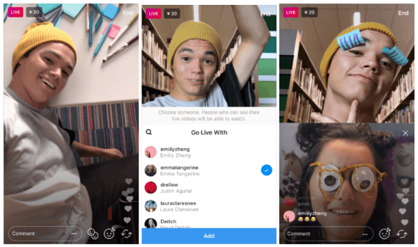 Az Instagram most lehetővé teszi a műsorszolgáltatók számára, hogy meghívják a nézőket, hogy csatlakozzanak élő videofolyamaikhoz az alkalmazáson belül.