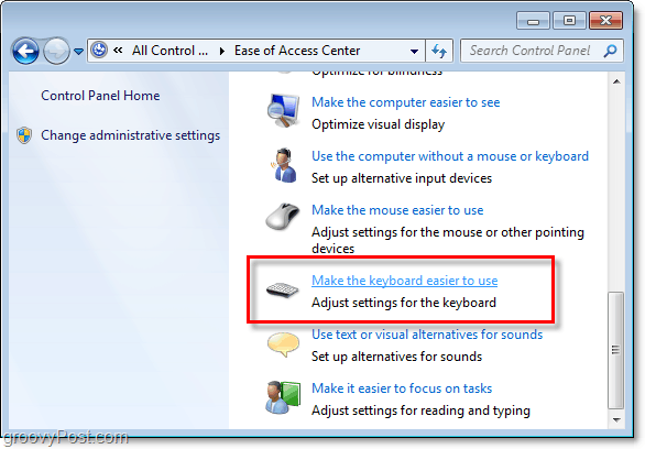 A ragacsos kulcsok és a szűrőgombok letiltása a Windows 7 rendszerben