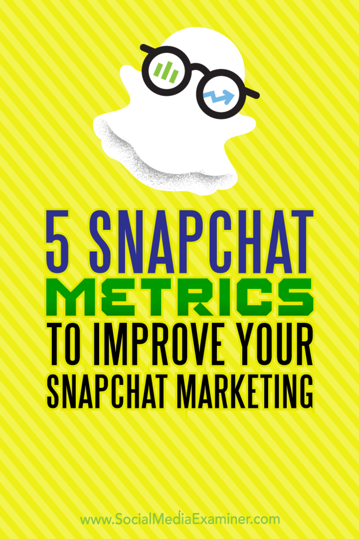 5 Snapchat-mutató a Snapchat-marketinged javításához: Social Media Examiner