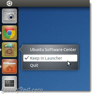 Az alkalmazások hozzáadása, eltávolítása és újrarendelése a Unity Launcher alkalmazásban