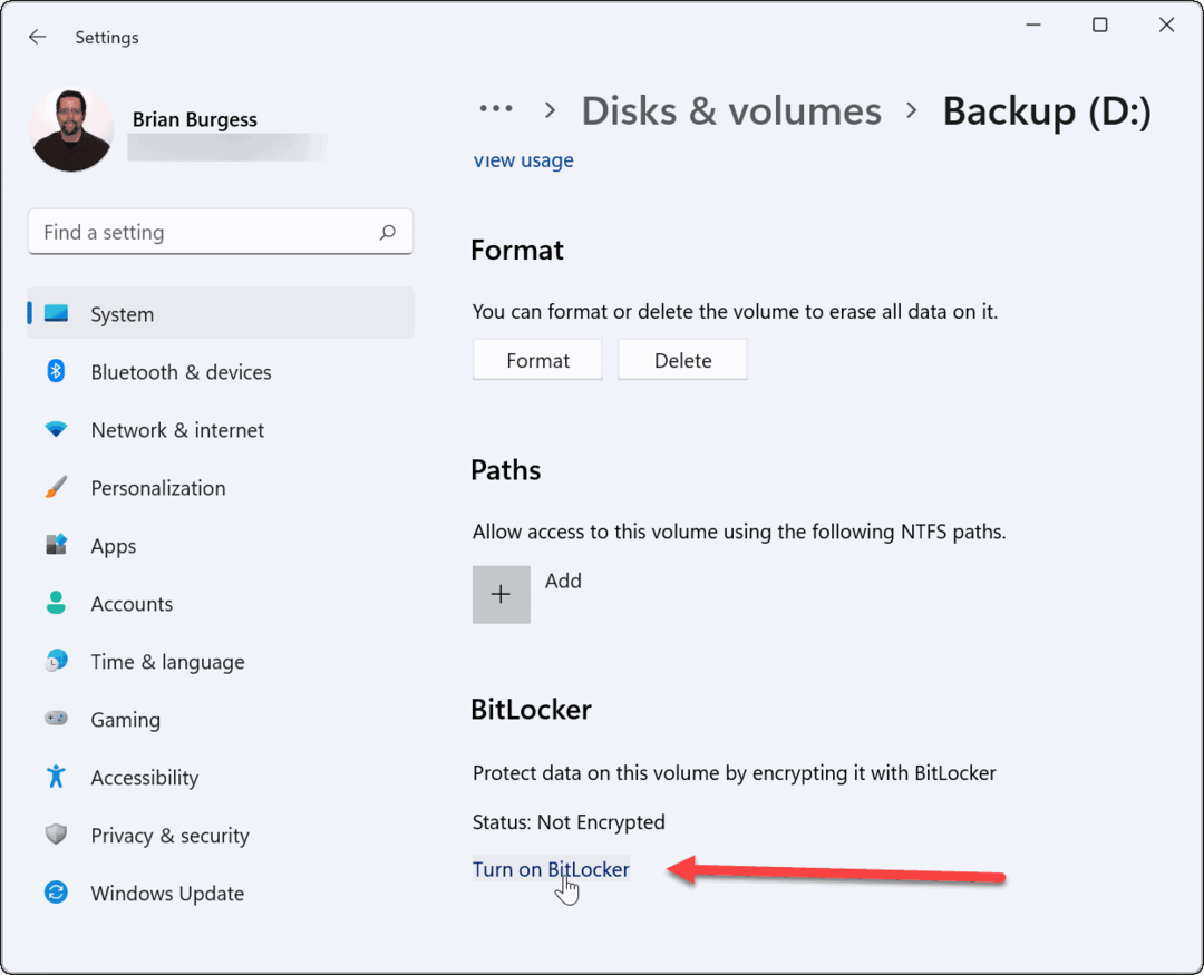 Használja a Bitlockert a Windows 11 használatához