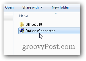 Outlook.com Outlook Hotmail csatlakozó - Indítsa el az Outlook Outlook Connector.exe telepítőjét