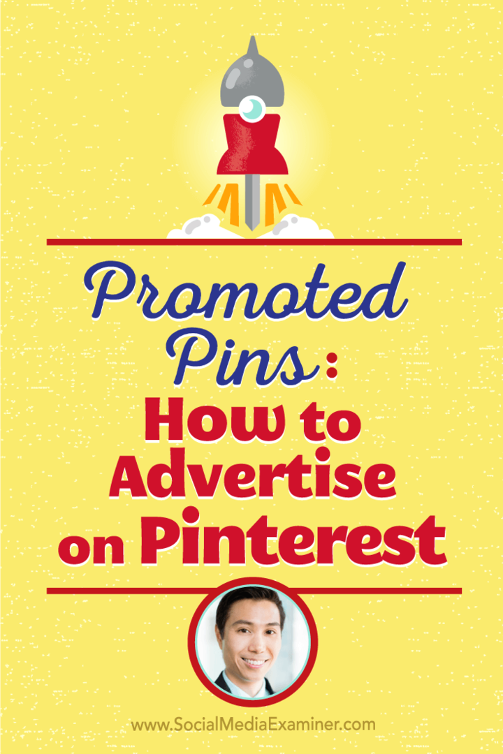 Vincent Ng Michael Stelznerrel beszélget arról, hogyan lehet a Pinteresten hirdetni népszerűsített csapokkal.