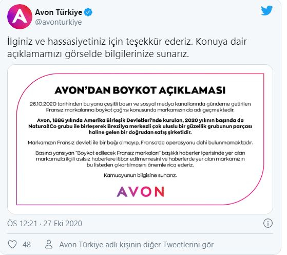 Az Avon a bojkottlistán: Nem francia márka vagyunk, hanem törölj minket a listáról!