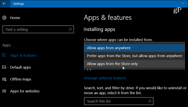 A Windows 10 alkotóinak frissítése új beállítást kap az asztali alkalmazások telepítéséhez