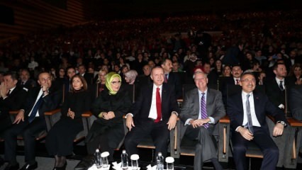 Erdoğan elnök és Fazıl Say első asszony részt vett a koncerten