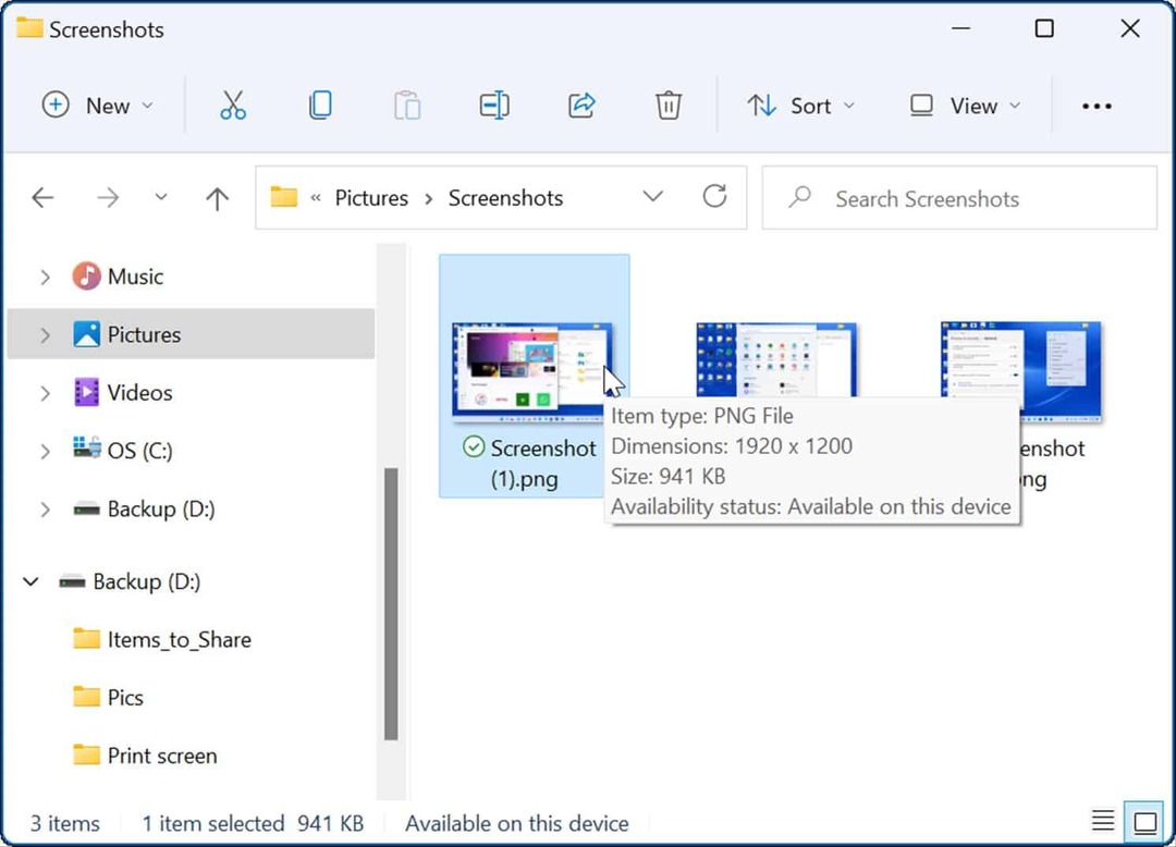 képernyőkép mentése A képek képernyőképet készítenek Windows 11 rendszeren