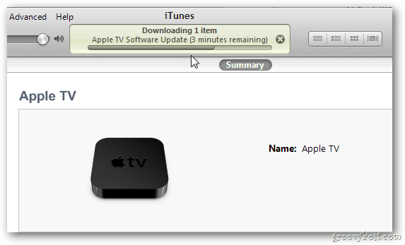 Az Apple TV frissítése