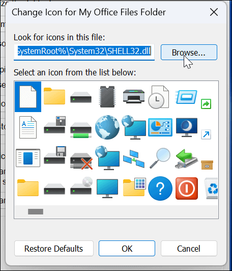 A Windows 11 rendszerikonjainak testreszabása