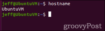 hostname parancs kimenete