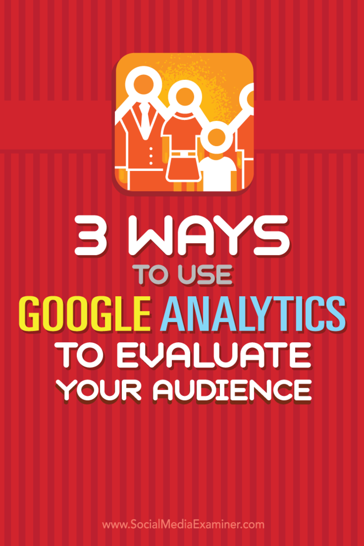 Tippek a közönség és a taktikák értékelésének három módjára a Google Analytics segítségével.
