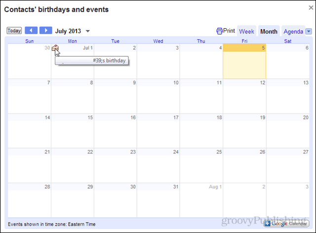 születésnapok a Google naptárban