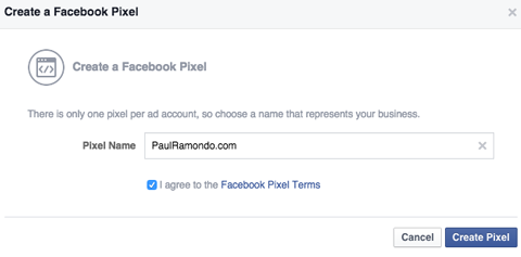 facebook pixel elnevezése