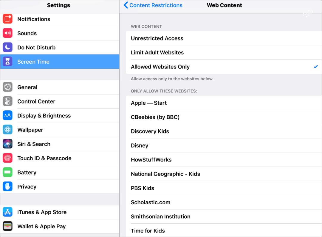 iOS 12 képernyő időtartam-korlátozások