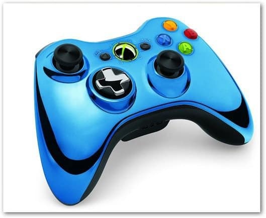 Xbox 360 krómvezérlő kék