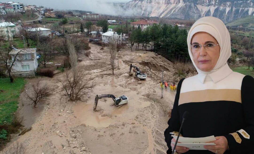Az árvízi katasztrófa megosztása Emine Erdoğantól érkezett! 