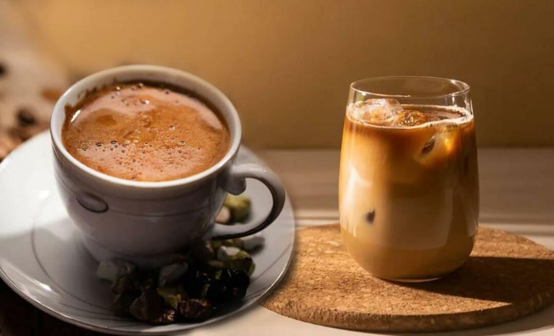 Hogyan készítsünk jeges kávét török ​​kávéval? Hideg kávé készítése török ​​kávéból