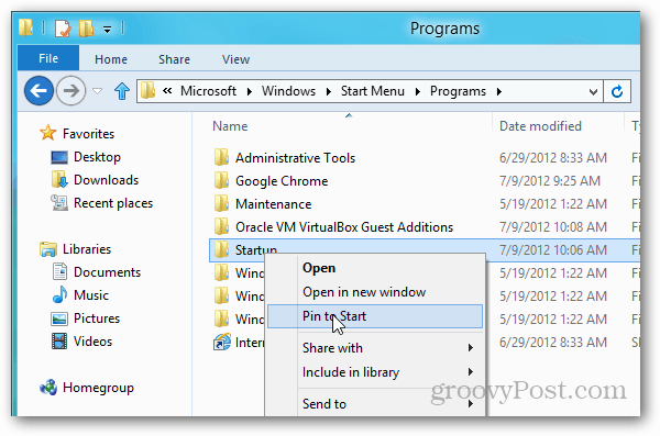 Windows 8 pin az induláshoz