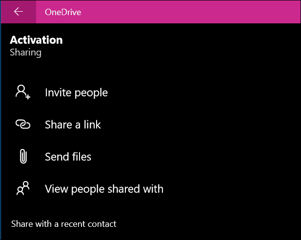A OneDrive alkalmazás Windows 10 8
