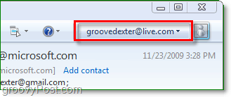 jelentkezzen be a Windows Live szolgáltatásba a Windows Live Mail segítségével