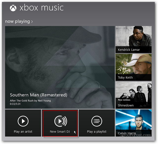 Új intelligens DJ Xbox zene