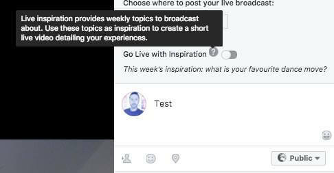 Úgy tűnik, hogy a Facebook egy új élő videó funkciót tesztel, amely a műsorszolgáltatóknak heti témákat sugall.