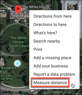 Google Maps Távolság mérése opció
