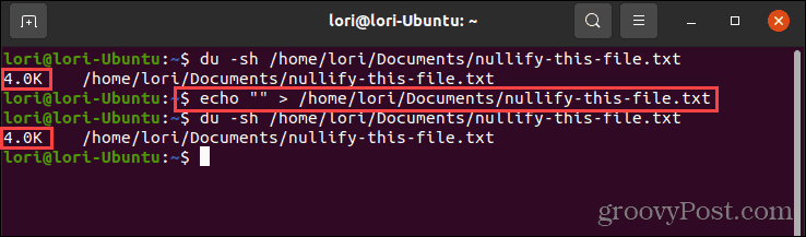 Az echo parancs használata üres idézőjelekkel Linuxban
