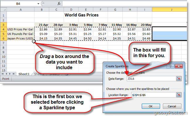 válassza ki az adatsort az excel 2010 pezsgőkészülékéhez