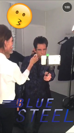 snapchat kép a divathétről, amelyben Ben Stiller szerepel