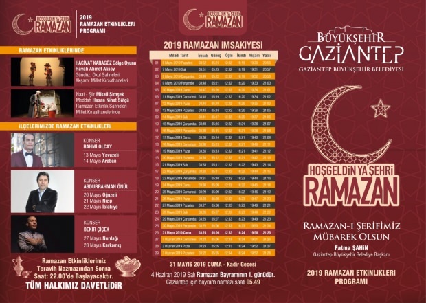 Mi a 2019-es Gaziantep önkormányzat Ramadan eseménye?