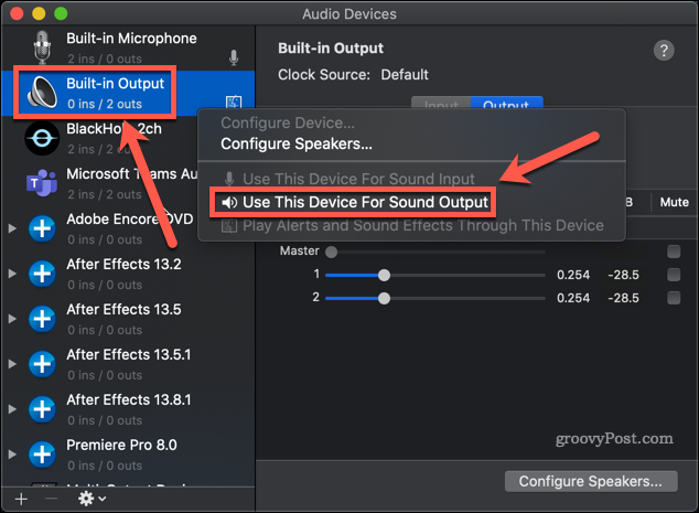 belső audio mac alaphelyzetbe állítása