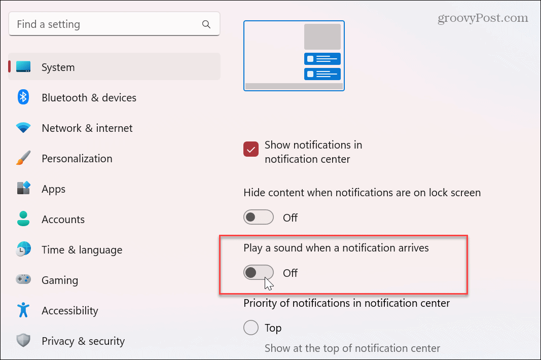 Kapcsolja ki az alkalmazás értesítési hangjait a Windows rendszeren