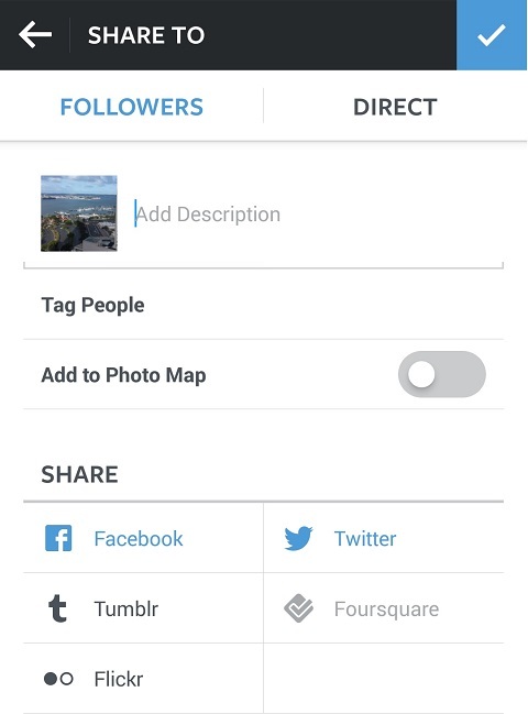 közösségi profilok összekapcsolása az instagrammal