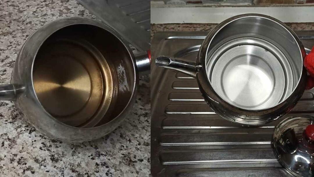 Hogyan tisztítsunk egy acél teáskannát?