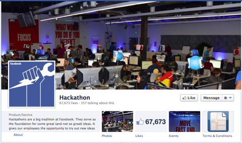facebook hackathon oldal