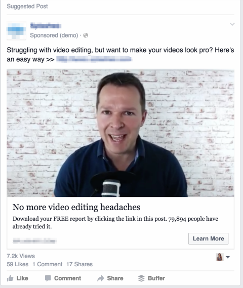 facebook videohirdetés a hírcsatornában