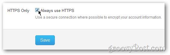engedélyezze a HTTPS-t a Twitteren