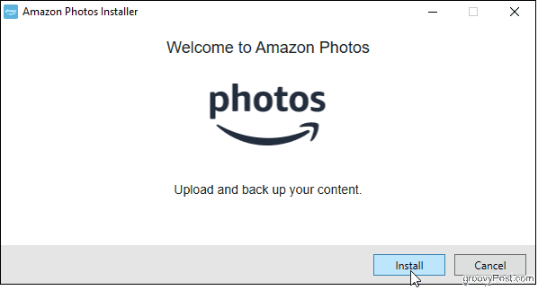 Telepítse az Amazon Photos asztali alkalmazást