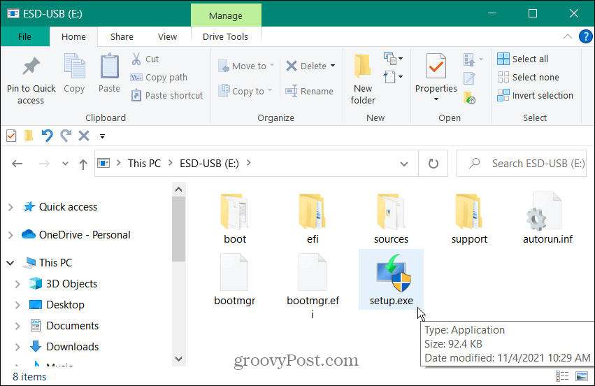 Windows 11 USB meghajtó