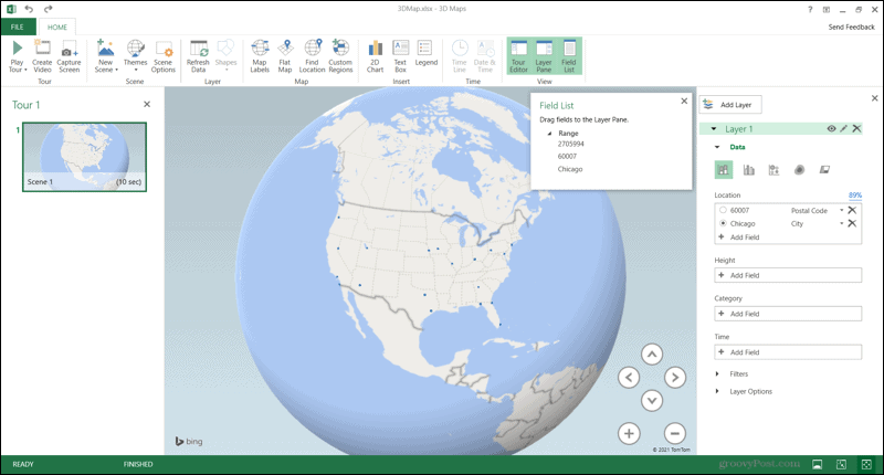 3D térképek Excelben