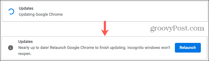 A Google Chrome frissítése és újraindítása