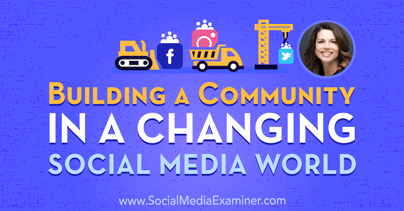 Közösség építése a változó közösségi média világában Gina Bianchini betekintéseivel a Social Media Marketing Podcaston.