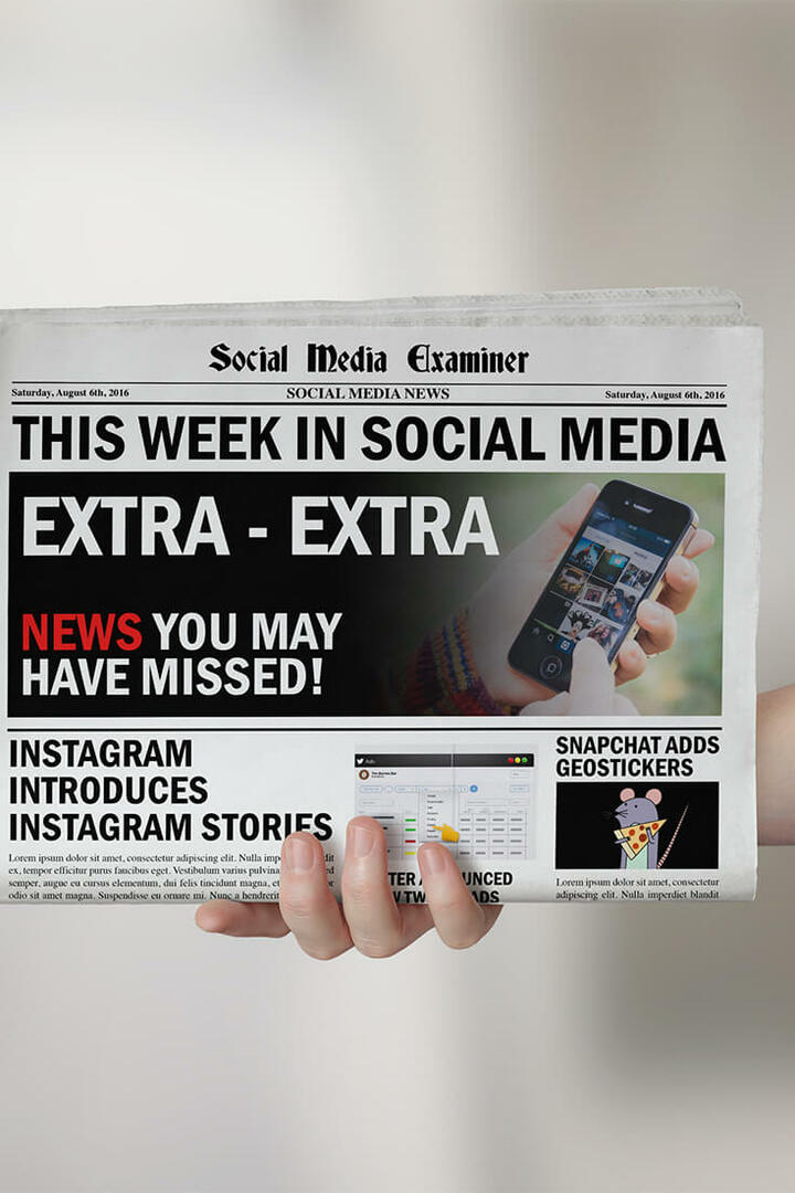 Az Instagram 24 órás történeteket mutat be: Ezen a héten a közösségi médiában: Social Media Examiner