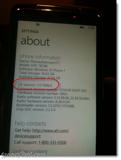 másolás és beillesztés a Windows Phone 7 7.0.7390.0 programmal