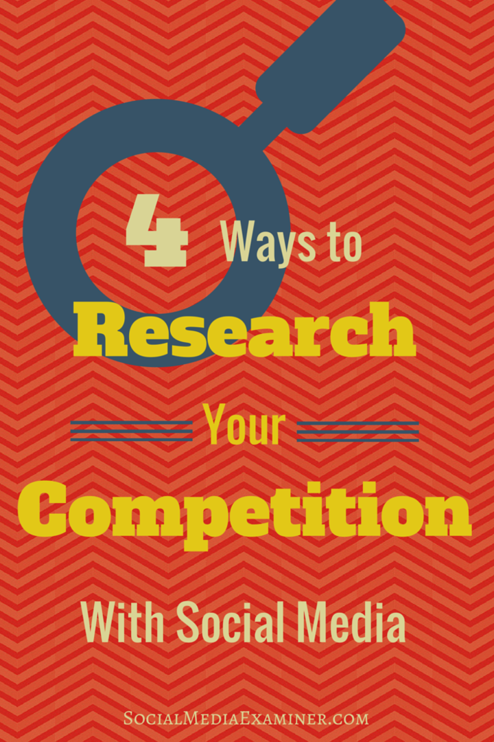 hogyan lehet kutatni a versenyt a közösségi médiában