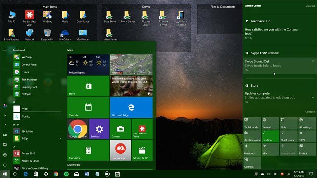 Microsoft kijelentkezés a Windows 10 évforduló frissítésén