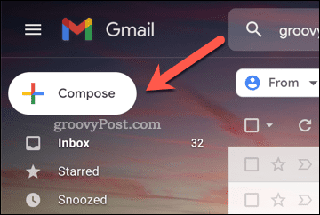 A Gmail Levélírás gombja