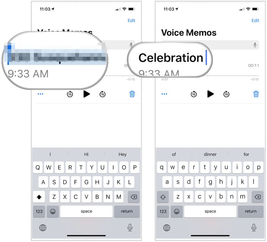 Az iPhone Voice Memos megváltoztatja a nevét