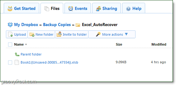 A dropbox archiválja az irodai fájlokat